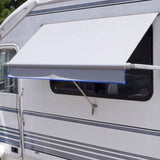 Photo of replacement fabric awning for a Heavy Duty Tall Vinyl RV Window Awnings by Tough Top Awnings