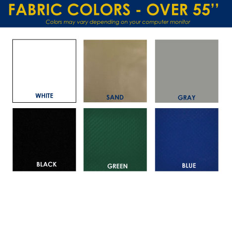 Colors for over 55'' for Photo of replacement fabric awning for a Carefree Omega Awning WITH VALANCE by Tough Top Awnings