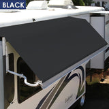 Photo of black replacement fabric for a Carefree Of Colorado Omega Vinyl Awning With Valance  by Tough Top Awnings
