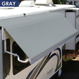 Photo of gray replacement fabric for a Carefree Of Colorado Omega Vinyl Awning With Valance  by Tough Top Awnings
